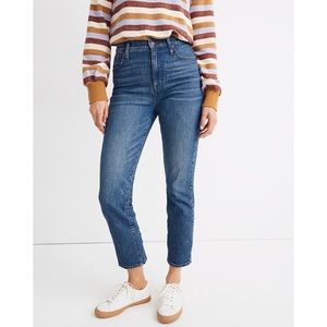 Madewell classic straight jeans in coldbrook wash